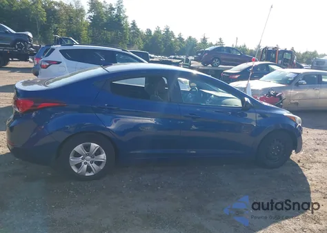 2016 Hyundai Elantra Se/Sport/Limited from USA, damaged, VIN 5NPDH4AE6GH665767